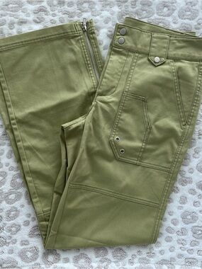 Urban Outfitters Olive Green Straight-Leg Utility Pants